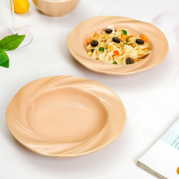 Set Of 2 Ceramic Pasta Plate 8 Inch