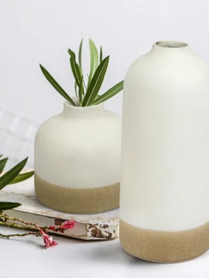 TIED RIBBONS Flower Vase (Set of 2, Multi, 9.8 & 5.5 Inches)