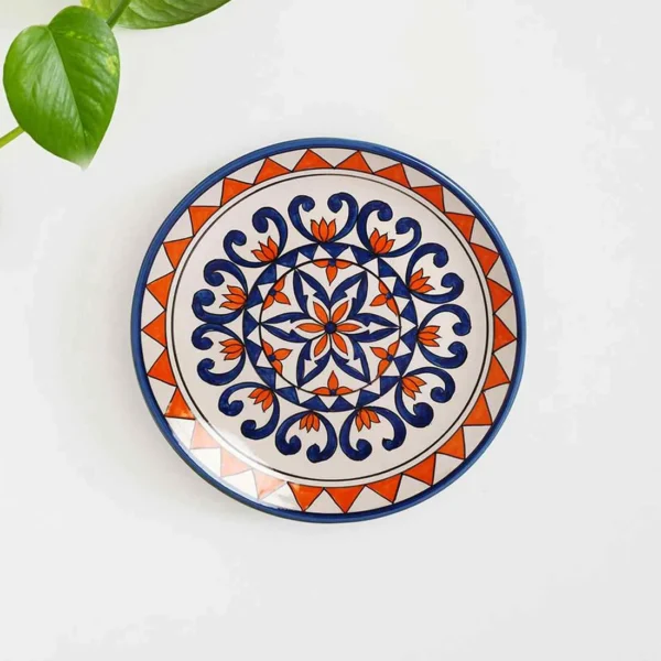 'Star Light' Decorative Ceramic Wall Plate (25.4 cm, Handpainted)