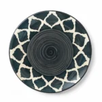 Ceramic Quarter Plate 7.5 Inch – Nakkashi Naturals Moroccan Design | Microwave & Dishwasher Safe | Lead-Free Snack & Side Plate - Image 4