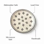 Ivory Bloom Ceramic Dinner Plate – 10 Inch Handmade Floral Design Plate | Microwave & Dishwasher Safe | Premium Dining Plate - Image 3