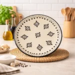 Ivory Bloom Ceramic Quarter Plate – 7.5 Inch Handmade Snack & Dessert Plate | Microwave & Dishwasher Safe | Lead-Free Ceramic Side Plate - Image 5