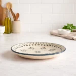 Ivory Bloom Ceramic Quarter Plate – 7.5 Inch Handmade Snack & Dessert Plate | Microwave & Dishwasher Safe | Lead-Free Ceramic Side Plate - Image 3