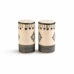 Ivory Bloom Ceramic Salt & Pepper Shaker Set – Handmade Spice Dispenser | Rustic Floral Design | Durable, Easy to Clean Kitchen Tableware - Image 3