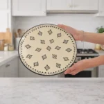 Ivory Bloom Ceramic Dinner Plate – 10 Inch Handmade Floral Design Plate | Microwave & Dishwasher Safe | Premium Dining Plate - Image 2