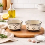 Ivory Bloom Ceramic Soup Bowl with Spoon (4.5 Inch) – Handmade Serving Bowl Set for Soup, Snacks & Desserts | Microwave & Dishwasher Safe | Floral Design - Image 5